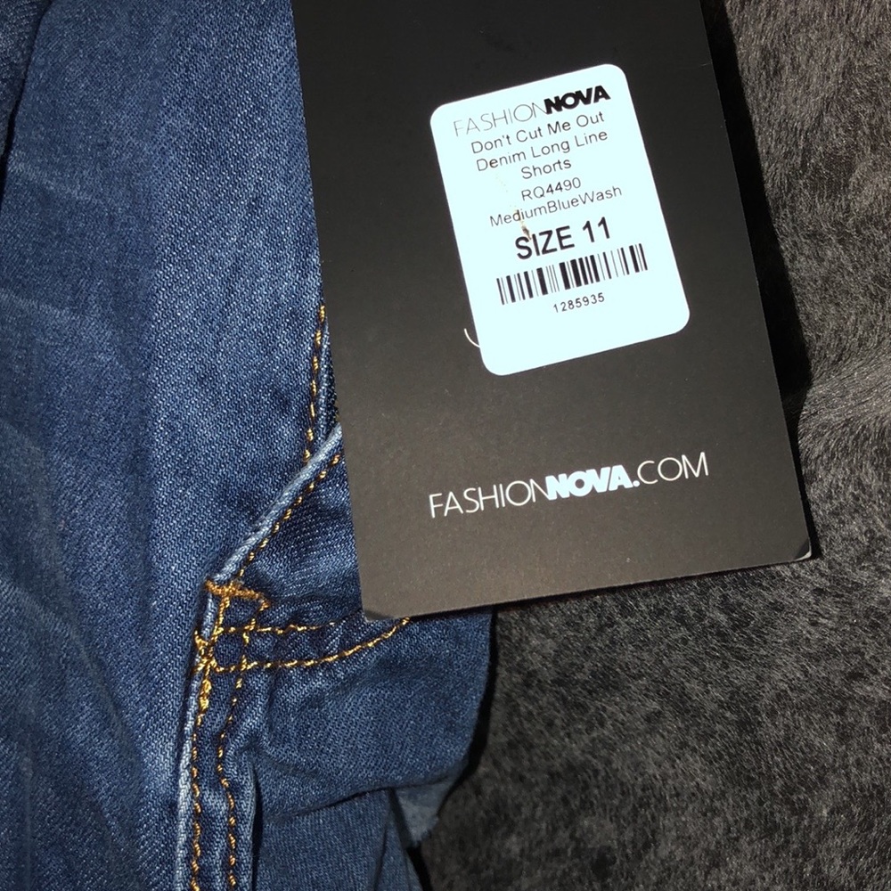 Blue Cut Up Shorts| Size: 11| rips going down